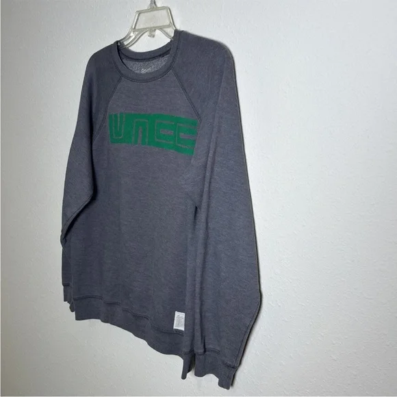 UNC Charlotte 49ers Retro Brand Gray Crew Neck Fleece Sweatshirt Men's Medium - Picture 5 of 12